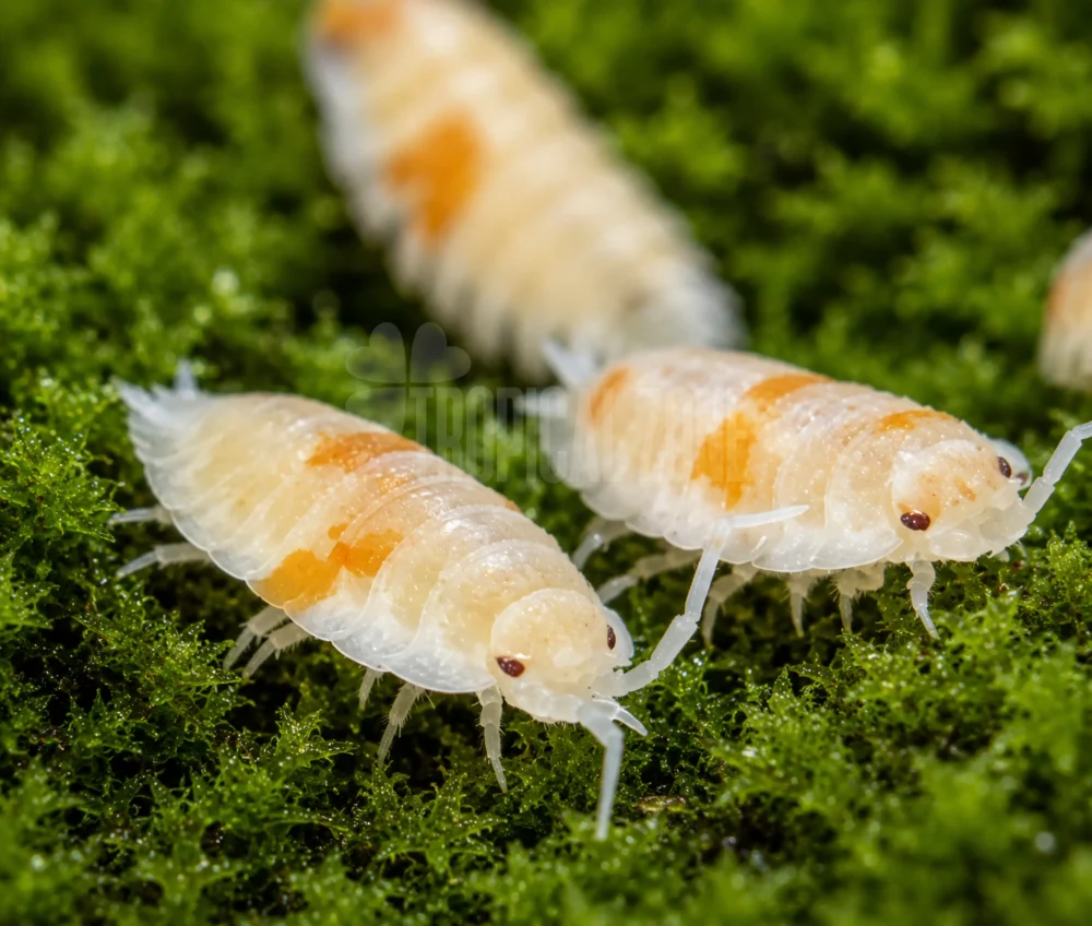 orange Dalmatian isopod